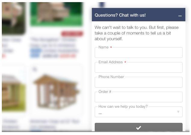 Live Chat Mistakes fill out form