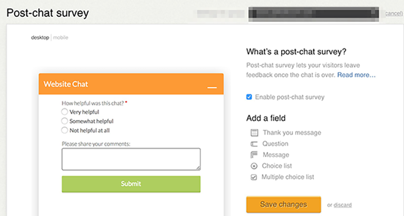 live chat tactics feedback directly