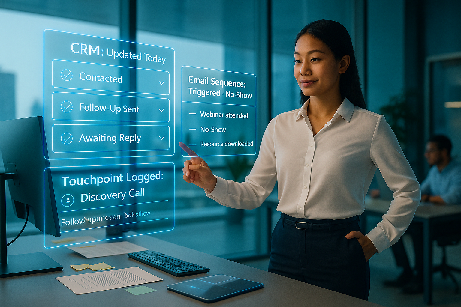 Virtual Assistant Handling Leads