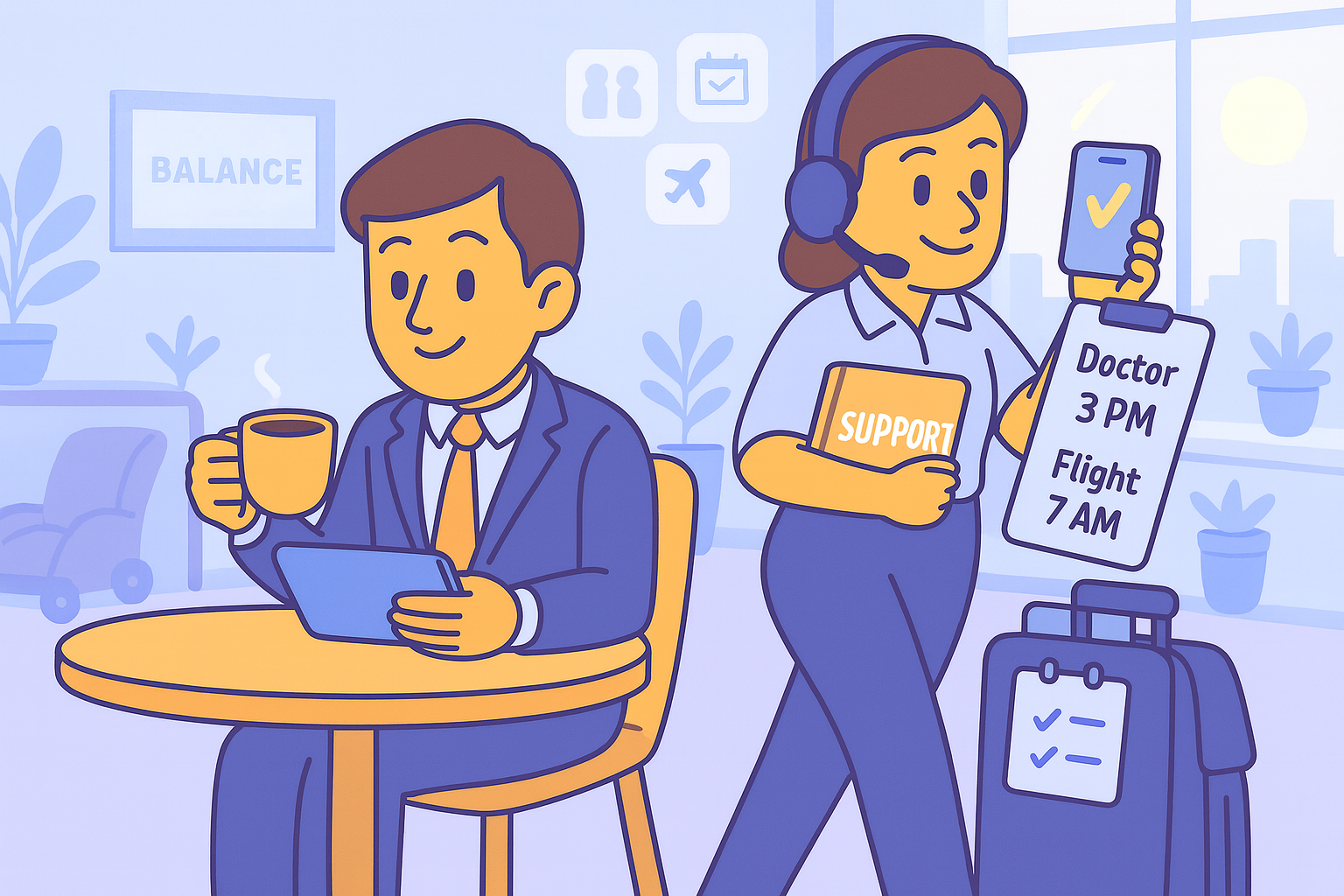 Executive Assistant Supports Personal Life